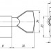 Цилиндровый механизм (100 CM/80) 1000CMKnob80(35+10+35) CP хром 3Key с вертушкой 