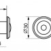Глазок дверной, оптика пластик DV 3/90-50/Z (VIEWER 3 DVZ) CP хром 