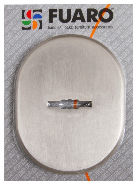 Декоративная накладка ESC 475 (90х65) SN матовый никель на сувальдный замок 