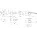 Ручка защелка DK620 AC-PS (6020 AC-P) (без фик.) медь 