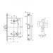 Корпус замка LM/PL85-50/BL BL (черный) 