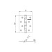 Петля универсальная IN4400U CF (4BB 100x75x2,5) кофе 