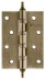 Петля универсальная IN4400UA-BL AB (4BB/A/BL 100x75x2,5) бронза БЛИСТЕР
