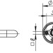 Ручка раздельная R.DSS304-0201/19 (DSS-0201/19) INOX 304 