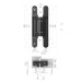 Петля скрытой установки U3D2200.VPG BL черный TECH 