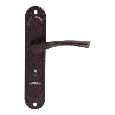 Ручка дверная на планке РФ2-77.01 (для замков 10.11,30.11), медь