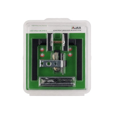 Комплект ручек с защелкой, петлями A/SET POLO JK.LP45.W BL-24 черный