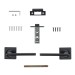 Комплект ручек с защелкой A/SET POLO JK.LP45 BL-24 черный 