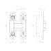 Петля скрытой установки U3D5000.VPG AB бронза TECH 