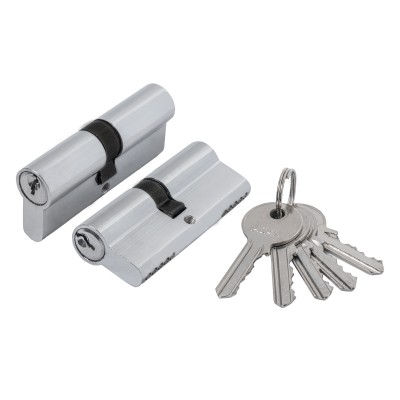 Цилиндровый механизм (AS100/80) AS1000Key80(35+10+35) CP хром