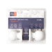 Ручка защелка DK672/BL WH-PS (без фик.) белый 
