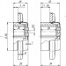 Броненакладка на ЦМ квадрат  (от вырывания, 25 мм) ET/ATC-Protector 1-25(SQ) SN-3 Мат.никель box 