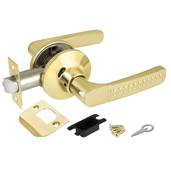 Ручка защелка DK626 PB-PS (6026 PB-P) (без фик.) золото 