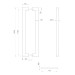 Ручка-скоба PULL.PH38/1200.26 INOX 304 (PH-26-38/1200-INOX) BLACK 