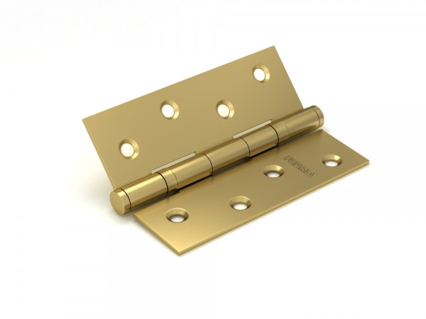 Петля универсальная IN4200U SB (2BB 100x75x2,5) мат. золото 