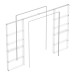 Комплект для обрамления пенала для двухстворчатой двери SLD.Comfort-PENAL frame 1800/2900 AL 