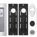 Защелка с ручками для раздвижных дверей SH.URB153.KIT011-BK (SH011 URB) СP-8 хром 