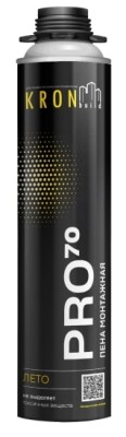 Пена монтажная профессиональная KRONbuild PRO 70, летняя 