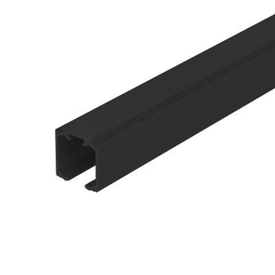 Комплект верхняя направляющая + декор.накладка SLD.Comfort-PRO.KIT/3000 track + dec (3м) BL Черный