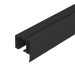 Комплект верхняя направляющая + декор.накладка SLD.Comfort-PRO.KIT/2000 track + dec (2м) BL Черный 