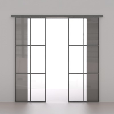 Комплект для раздвижных профильных дверей SLD.Comfort-PRO.SET4.PROF synchron/80 