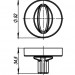 Ручка поворотная BK6.R.URB52 (WC-BOLT BK6/URB) OB-13 античная бронза 