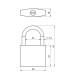 Замок навесной PD-0263 3 key 