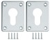 Накладка на цилиндр ESC.C+C/K.set (ESC083) CP хром (2шт.)