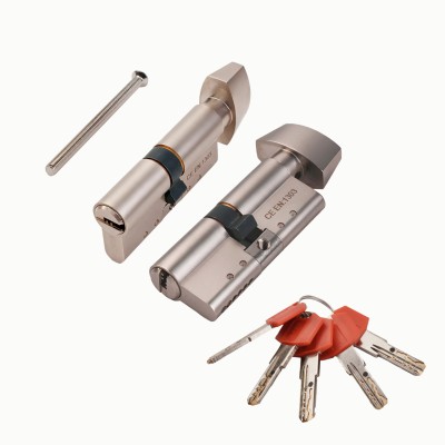 Цилиндровый механизм X-PRO5002 Knob 70 (30+10+30) SN-3 короткий шток с вертушкой 5Key