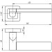 Цилиндровый механизм (AX202/110) AX2002Knob110 (50+10+50) CP хром с вертушкой 