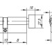 Цилиндровый механизм (AX202/120) AX2002Knob120 (55+10+55) CP хром с вертушкой 
