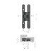 Петля скрытой установки U3D2400.VPG SC мат. хром TECH 