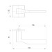 Ручка раздельная K.JS51.SALTO BL-24 черный 