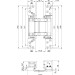 Петля скрытой установки HH-180-200 (200 кг на 2 петли, 180 угол открывания) BL (черная) 