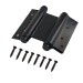 Пружинная двусторонняя (барная) петля DSH5 (125х86х1,5) INOX 201 BL черный (блистер) 