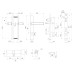 Корпус Ajax (Аякс) цилиндровый в комплекте с ручкой KIT GATE-2585/24 BL черный 