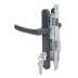 Корпус Ajax (Аякс) цилиндровый в комплекте с ручкой KIT GATE-2585/24 RAL 7016 антрацит
