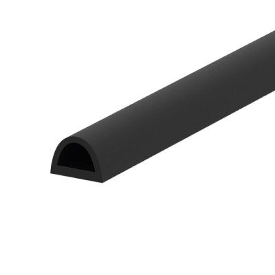 Уплотнитель самоклеящийся ADH/D-21x15mm, BLACK черный 50m