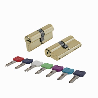 Цилиндровый механизм MaxPro7000Key70mm(30+10+30) SSG сатин.золото 7key