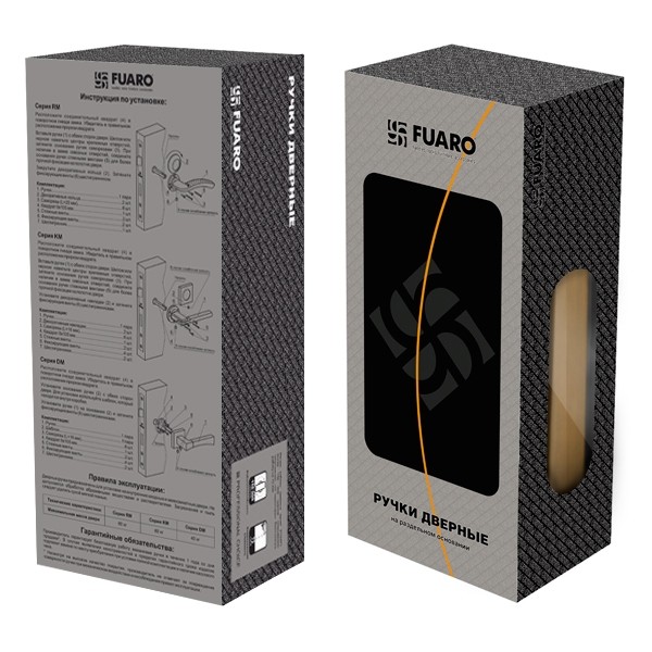Ручка раздельная BLUES KM SN/CP-3FUARO 