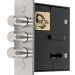 Замок цилиндровый в комплекте с ручкой LOCKSET90.CRONA.4585-3 (KIT P90 4585/3 CRONA) AB бронза 