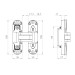 Петля скрытой установки U3D2002.TG BL черный TECH 