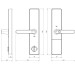 Замок врезной электронный к с ручкой Kaadas S500-5W с отпечатком пальца, с WiFi, черный 