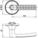 Накладка на сувальдный замок ESC.S-auto/U/OV.477 (ESC 477 U (70х50) ) с подпруж. шторками СР хром 