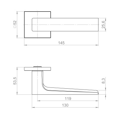 Ручка раздельная K.ZL52.BASIC BL-24 черный