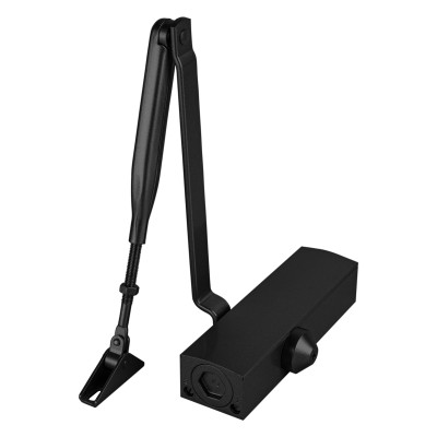 Доводчик дверной с рычажной тягой DCLEVER85 BL (черный)