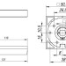 Ручка поворотная BKW6.R.LD54 (BKW6) CP-8 хром 