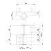 Петля дверная IN-U2B1-120-2 RAL 9016 белый 