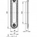 Ручка для раздвижных дверей SH.CL152.010 (SH010/CL) AS-9 античное серебро 