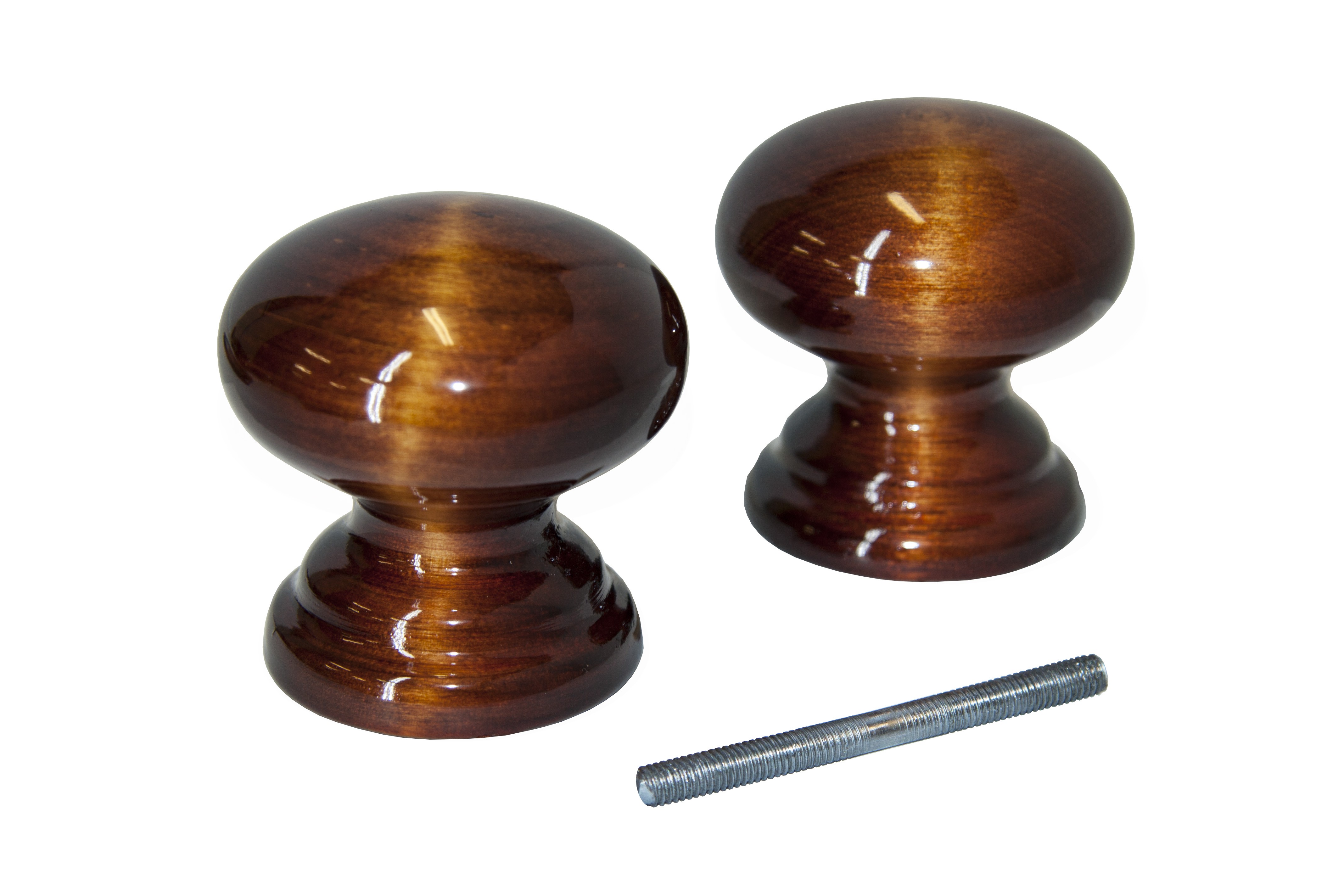 Ручка мебельная деревянная круглая